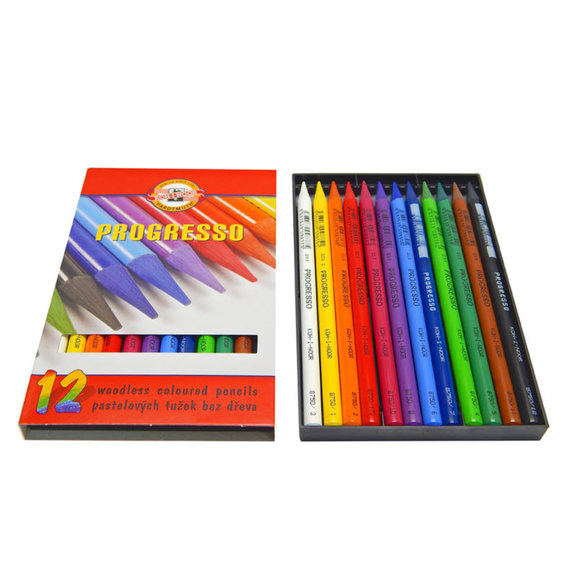 Pastelky Progresso, 12 farieb alt=