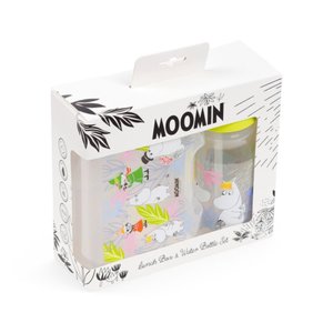 Sada desiatový box a fľaša na vodu 400 ml + 380 ml – Moomin Tammi (Mumínci)-1