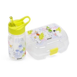 Sada desiatový box a fľaša na vodu 400 ml + 380 ml – Moomin Tammi (Mumínci)-2