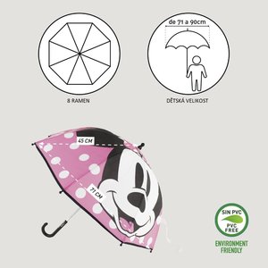 Detský dáždnik Minnie ružový-5
