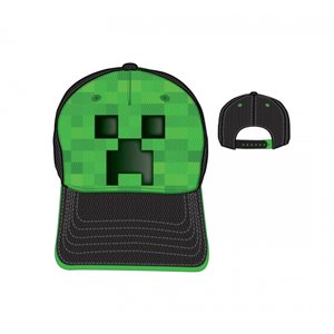 Šiltovka Minecraft zelená/čierna-2