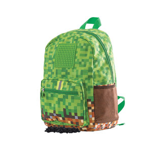 Detský batoh MineCraft hnedo-zelený-1