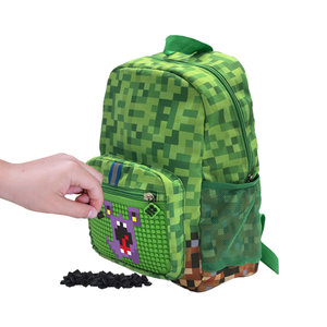 Detský batoh MineCraft zelený-2