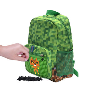 Detský batoh MineCraft zelený-3