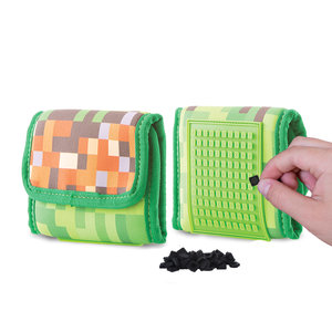 Peňaženka MineCraft zeleno-hnedá-2