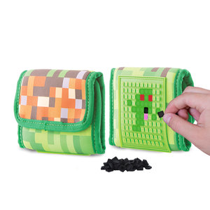 Peňaženka MineCraft zeleno-hnedá-4