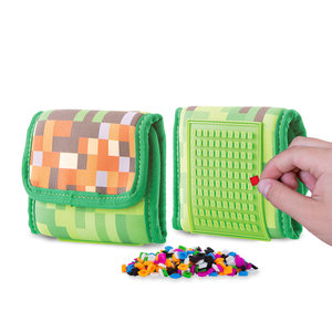 Peňaženka MineCraft zeleno-hnedá-10
