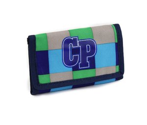 Peňaženka Slim Kocka modrá/zelená-1