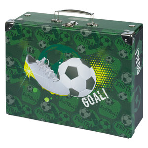 Skladací školský kufrík Futbal, kovanie-1
