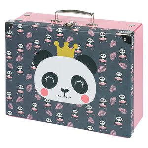 Skladací školský kufrík Panda, kovanie-1