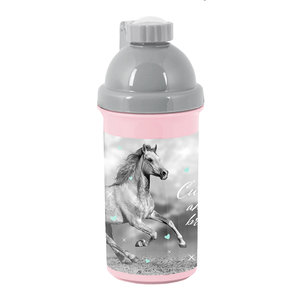 Fľaša na pitie Horse šedá-1