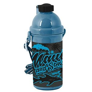 Fľaša na pitie Maui and sons čierno-modrá-1