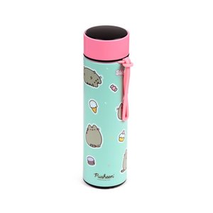 Nerezová termofľaša s digitálnym teplomerom 450 ml – Pusheen mačka-2