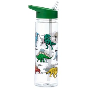 Nerozbitná plastová fľaša s brčkom 550 ml – Dinosaurus-1