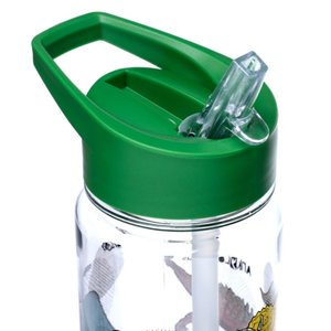 Nerozbitná plastová fľaša s brčkom 550 ml – Dinosaurus-2