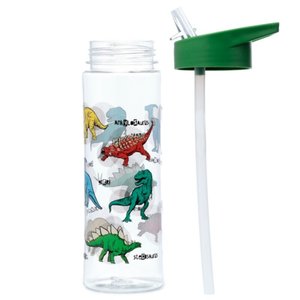 Nerozbitná plastová fľaša s brčkom 550 ml – Dinosaurus-3