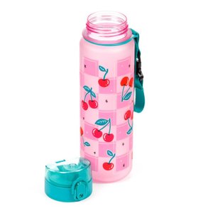 Nerozbitná plastová fľaša s viečkom 600 ml – Cherry (čerešňa)-3
