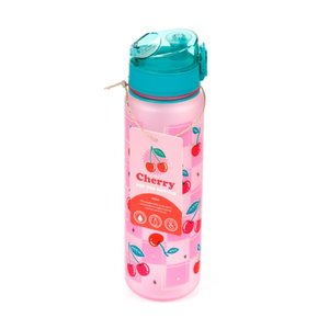 Nerozbitná plastová fľaša s viečkom 600 ml – Cherry (čerešňa)-4