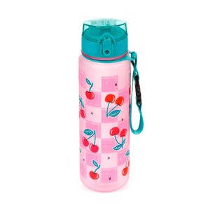 Nerozbitná plastová fľaša s viečkom 600 ml – Cherry (čerešňa)-5