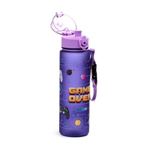 Nerozbitná plastová fľaša s viečkom 600 ml – Game Over-2