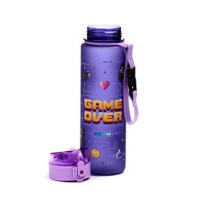 Nerozbitná plastová fľaša s viečkom 600 ml – Game Over-3