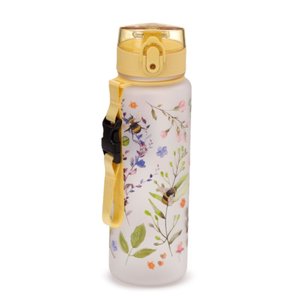Nerozbitná plastová fľaša s viečkom 600 ml – Nectar Meadows (včela)-3