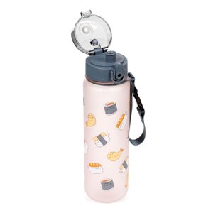Nerozbitná plastová fľaša s viečkom 600 ml – Pusheen Sushi Club (mačka)-2