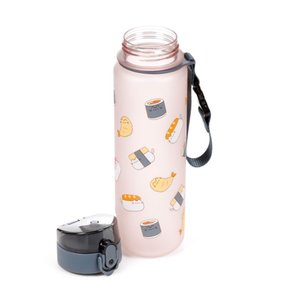 Nerozbitná plastová fľaša s viečkom 600 ml – Pusheen Sushi Club (mačka)-3