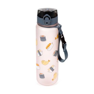 Nerozbitná plastová fľaša s viečkom 600 ml – Pusheen Sushi Club (mačka)-5