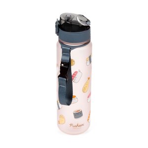 Nerozbitná plastová fľaša s viečkom 600 ml – Pusheen Sushi Club (mačka)-6