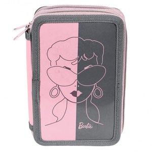 Peračník Barbie Ružovo-šedý dvojposchodový-1