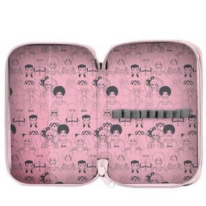 Peračník Barbie Ružovo-šedý dvojposchodový-2