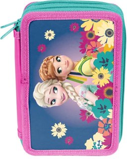 Peračník Frozen s kvetinami dvojposchodový-1