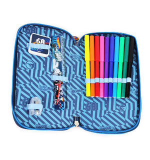 Peračník Hot Wheels dvojposchodový s vybavením, modrý-4