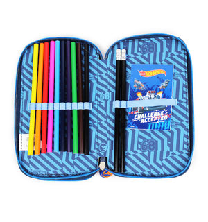 Peračník Hot Wheels dvojposchodový s vybavením, modrý-5