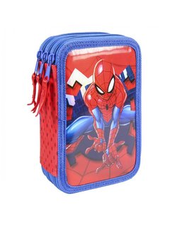 Peračník Spiderman metalický trojposchodový s vybavením-1