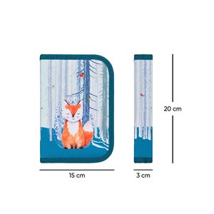 Školský peračník klasik dve chlopne Líška-5