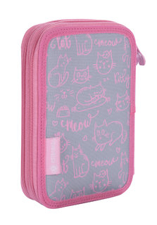 Školský peračník Pinky kitty dvojposchodový-4