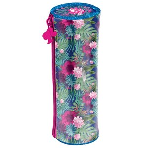 Školské púzdro Barbie kvety okrúhle-1