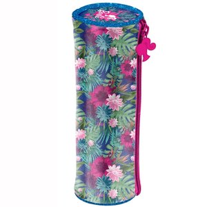 Školské púzdro Barbie kvety okrúhle-3