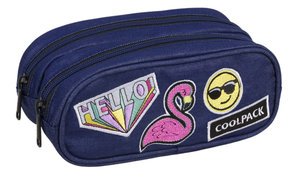 Školské púzdro Campus Badges girls denim-1