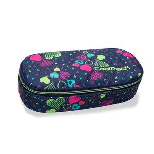 Školské púzdro Campus Lime hearts-1