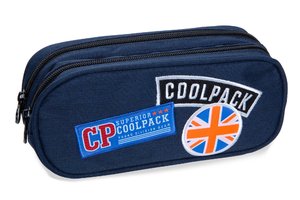 Školské púzdro Clever Badges blue-1