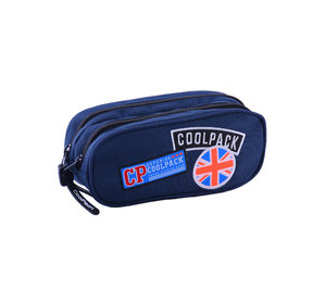 Školské púzdro Clever Badges blue-2
