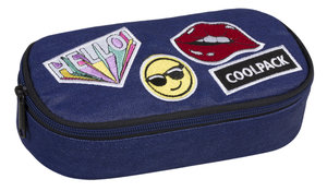 Školské púzdro Clever Badges girls denim-1