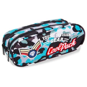 Školské puzdro Clever Camo Blue-1