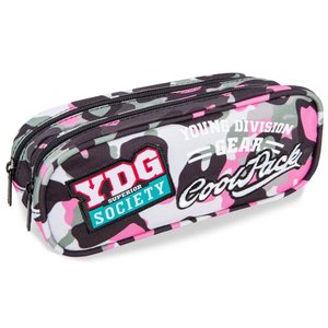 Školské puzdro Clever Camo Pink-1