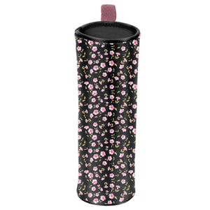 Školské púzdro Flowers čierne okrúhle-3