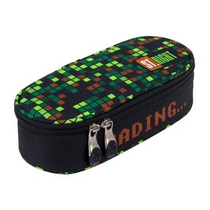 Školské púzdro Gamer zelené oválne-1