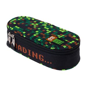 Školské púzdro Gamer zelené oválne-2